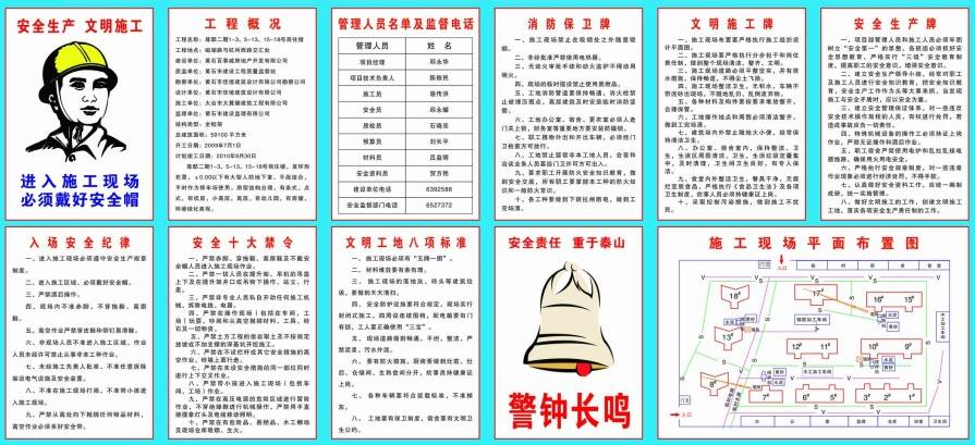 施工工地“九牌一圖”，內(nèi)容最全整理！